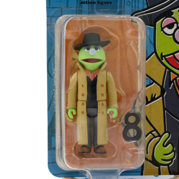 Schlemihl Sesamstraße Actionfigur (Lefty the Salesman) – Nahaufnahme Frontansicht in Originalverpackung